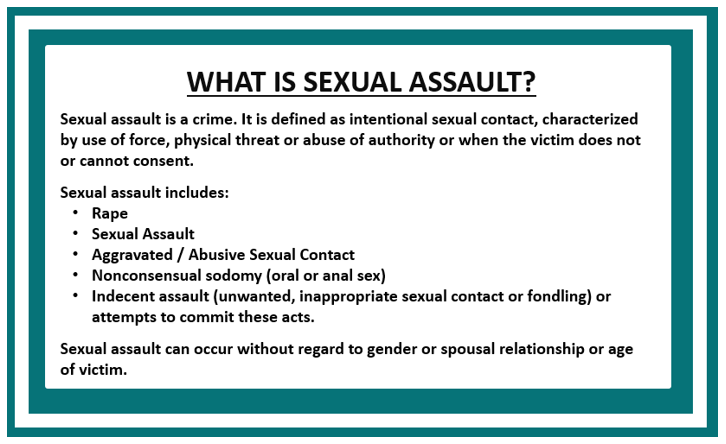 What is sexual assault description